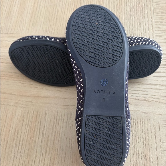 Rothy's Navy and White Patterned Flats - Picture 3 of 6